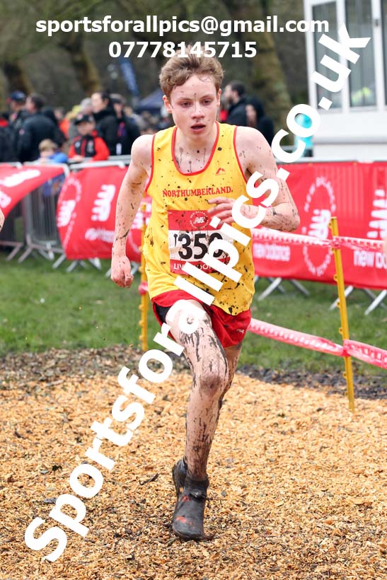 Intermediate boys, 2020 New Balance English Schools Champs., Sefton Park, Liverpool. Photo: David T. Hewitson/Sports for All Pics